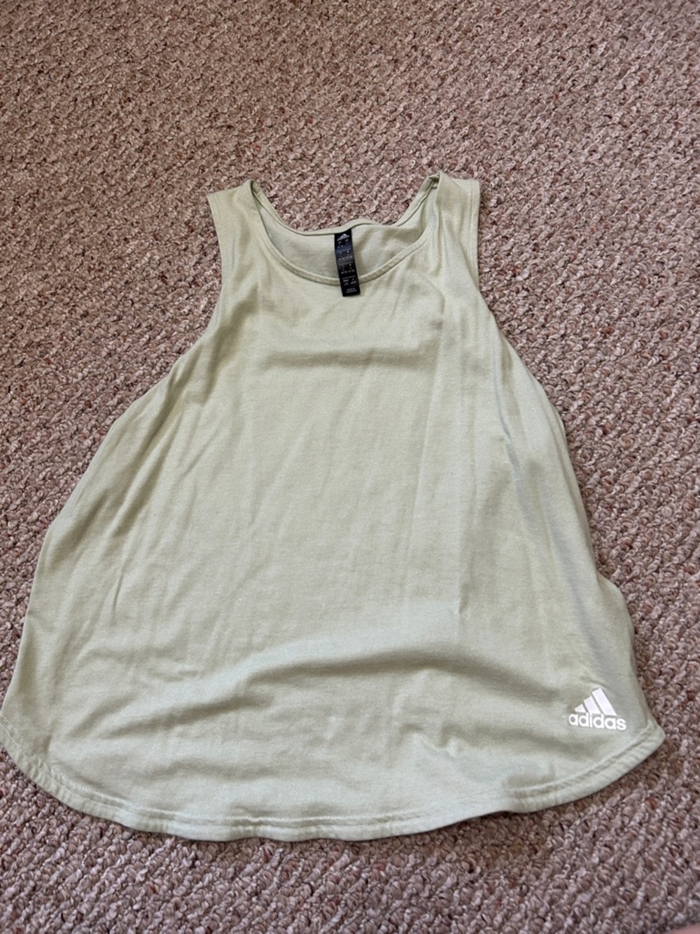 adidas Olive Green Women's Athletic Tank Top